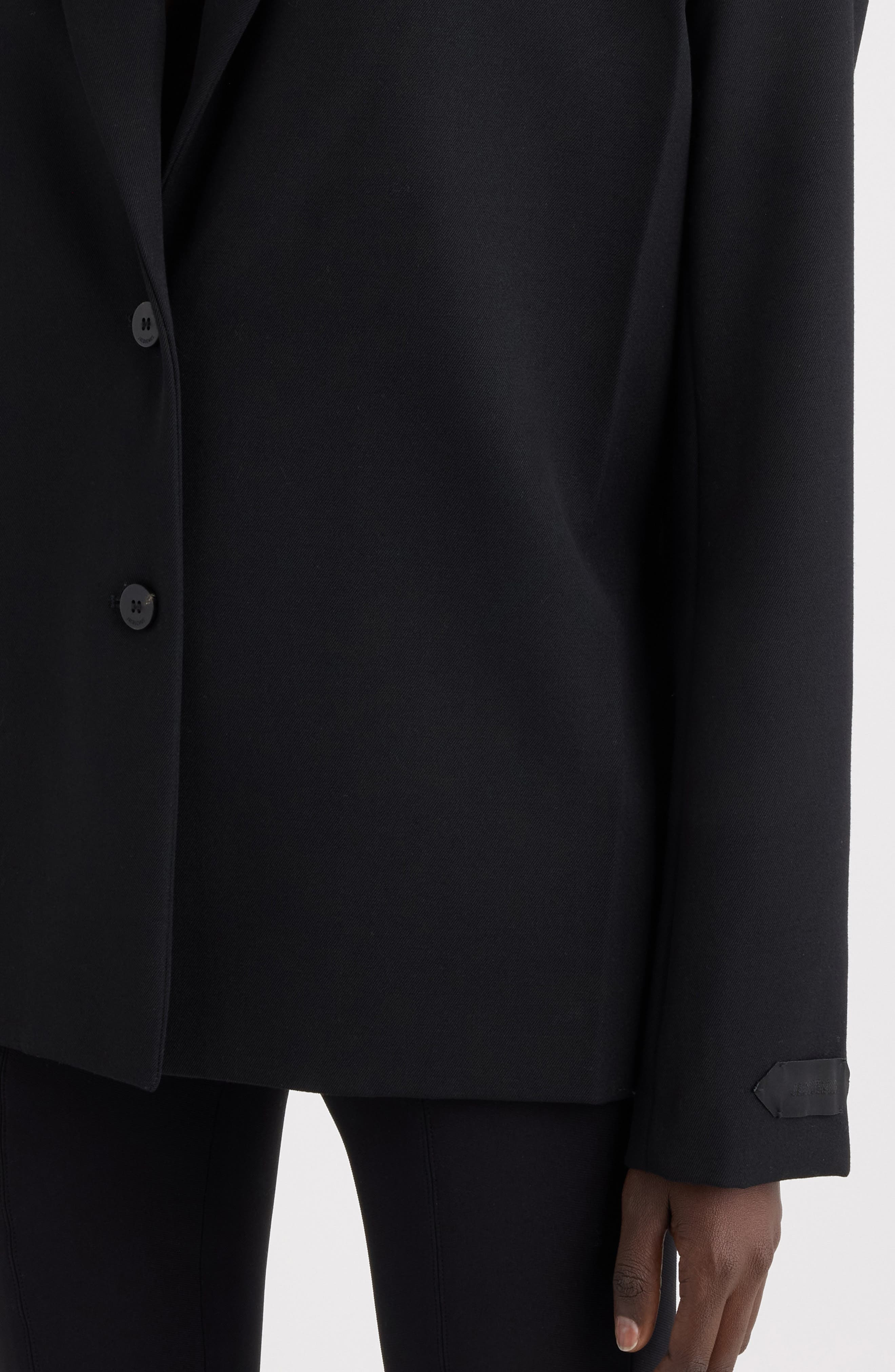 Jacquemus La Veste Carree Virgin Wool Blazer in Black at Nordstrom - 5