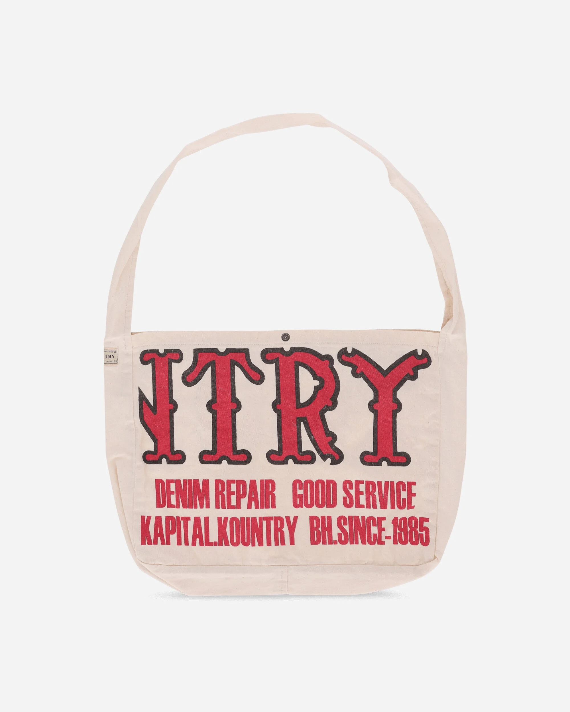 Cotton Twill Kountry Factory Book Bag Ecru - 1