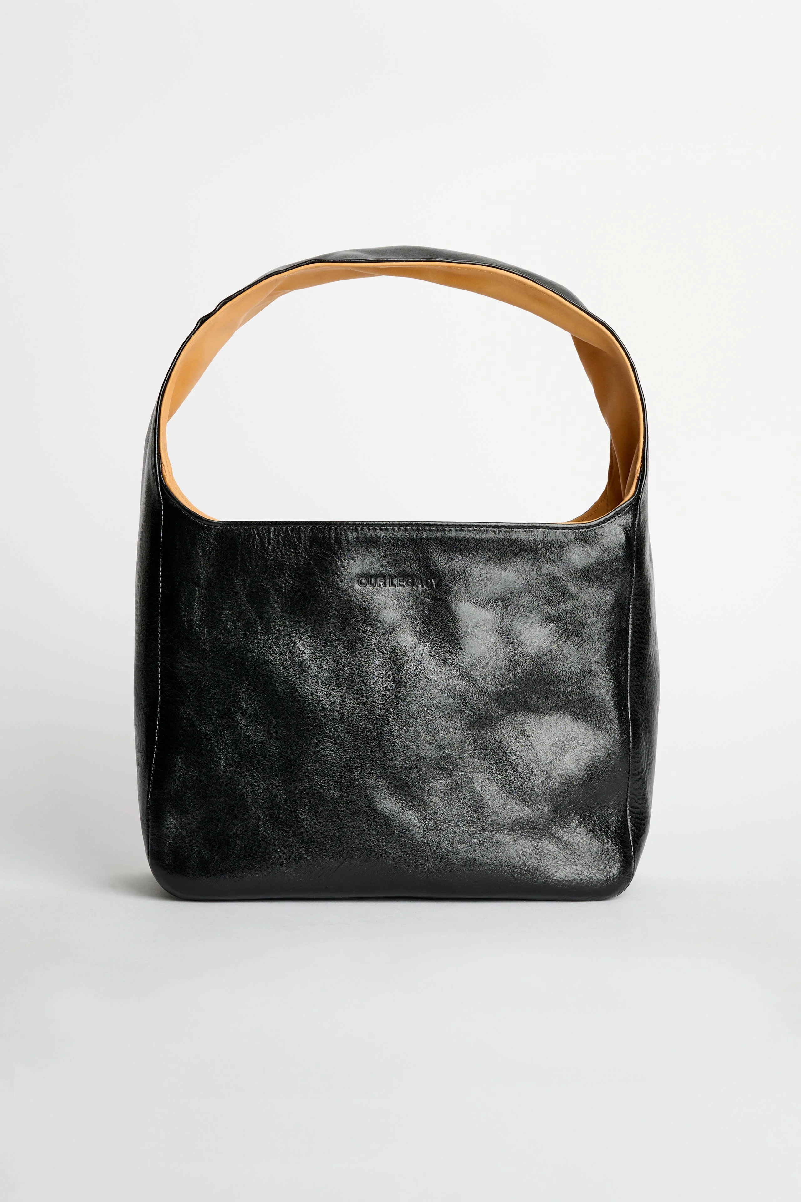 OUR LEGACY BRICK BAG BLACK LEATHER - 1