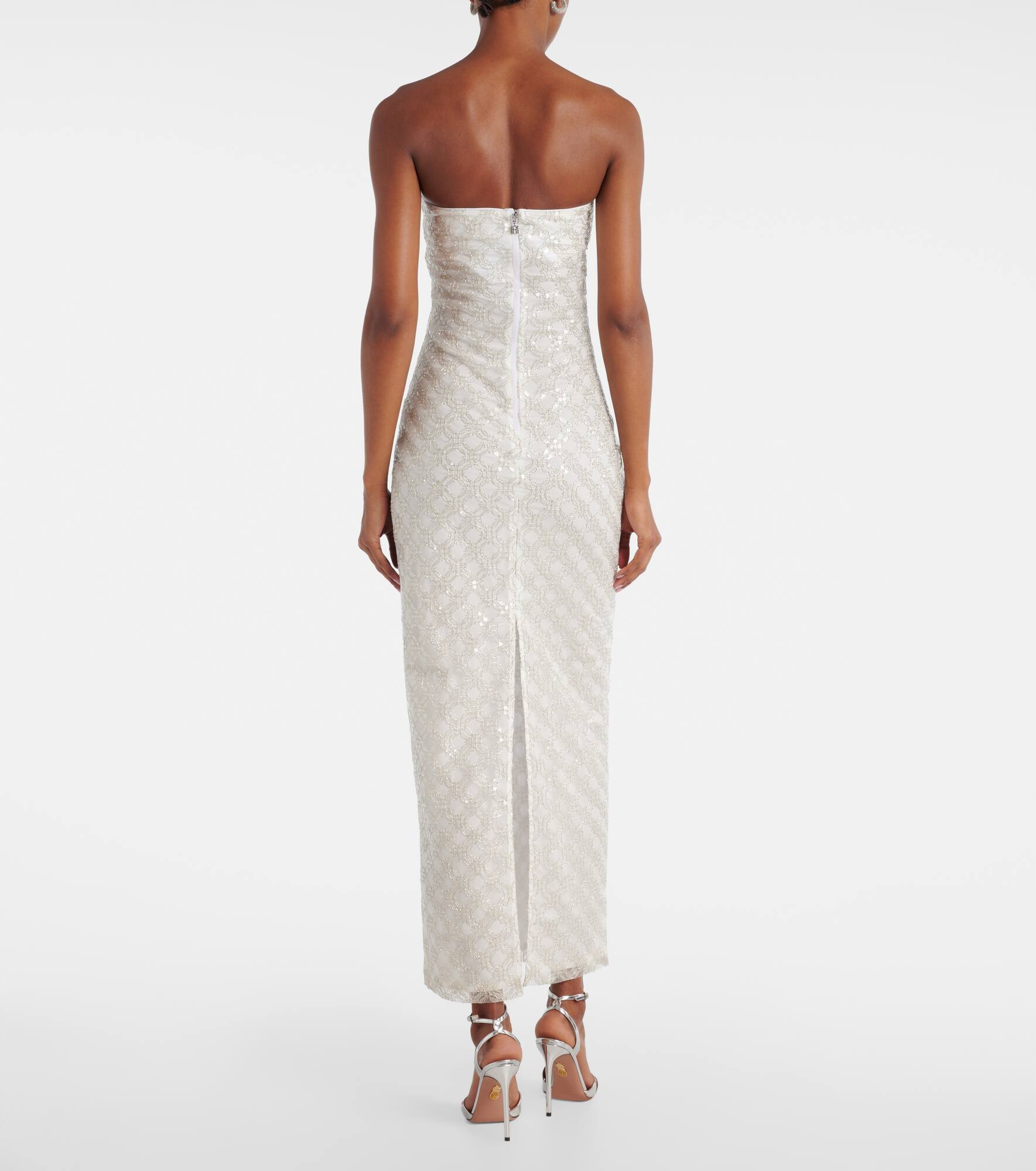 Embellished strapless maxi dress - 3