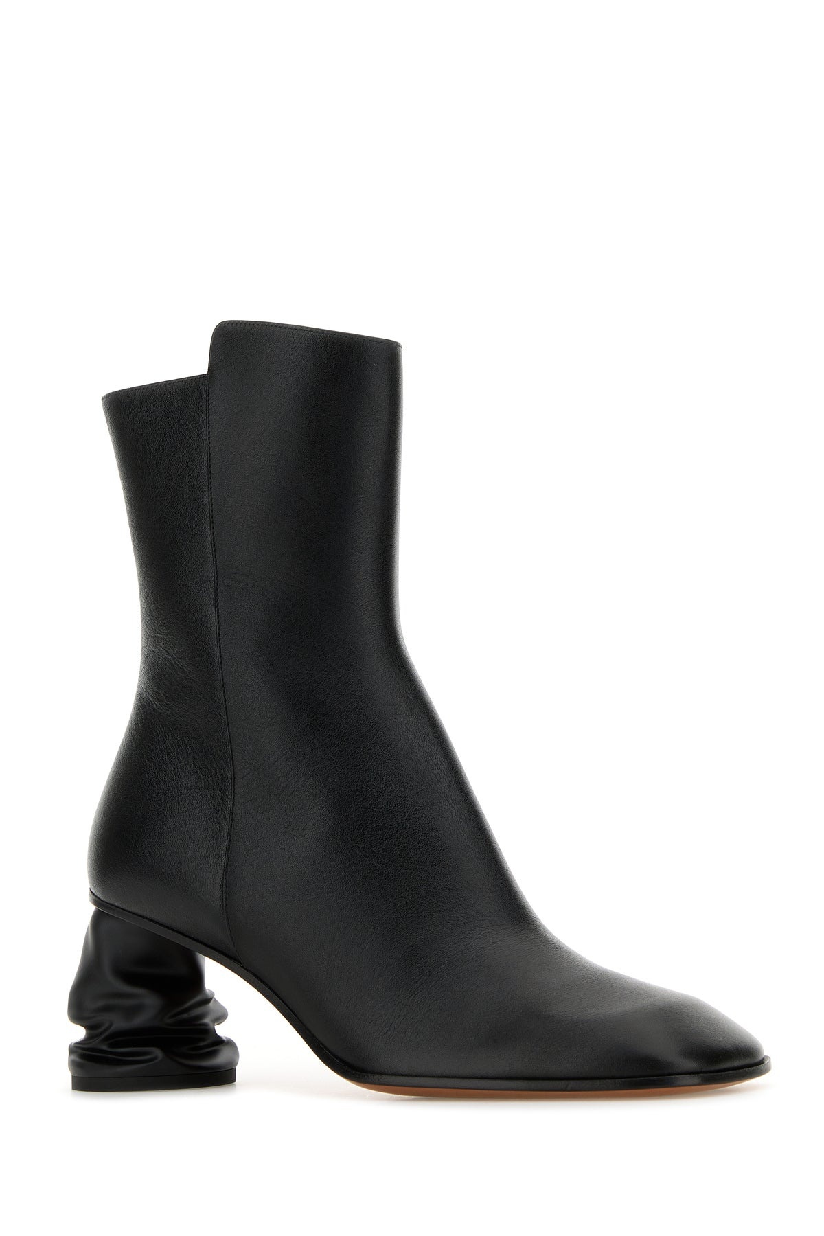 Black leather ankle boots - 2