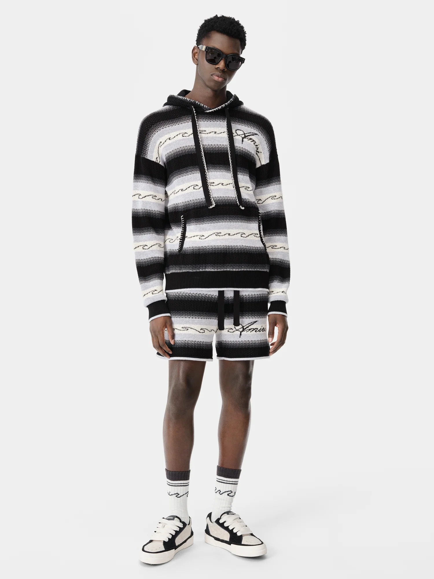 AMIRI WAVE BAJA STRIPE SHORT - 2