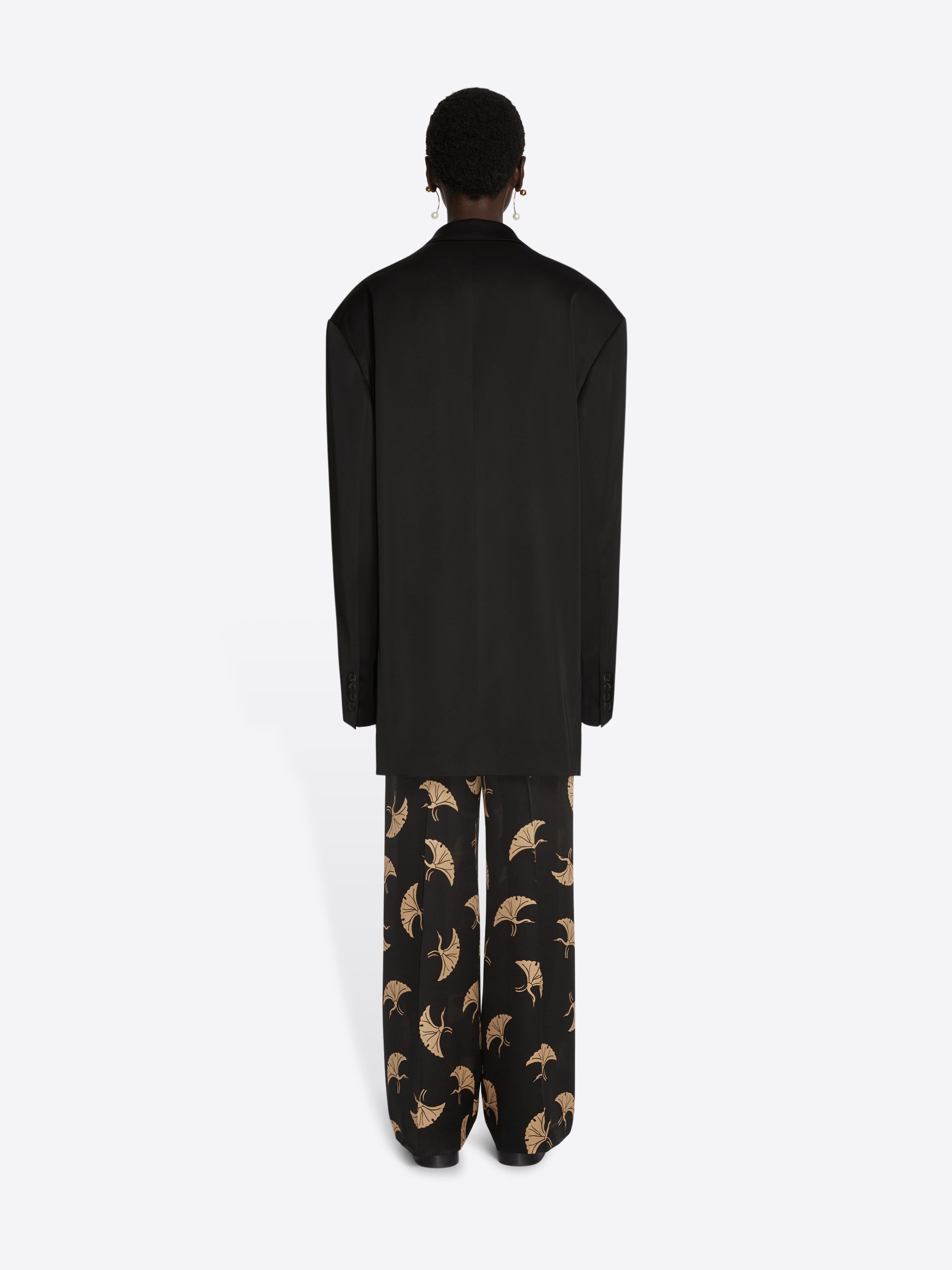 PRINTED SILK PANTS - 4