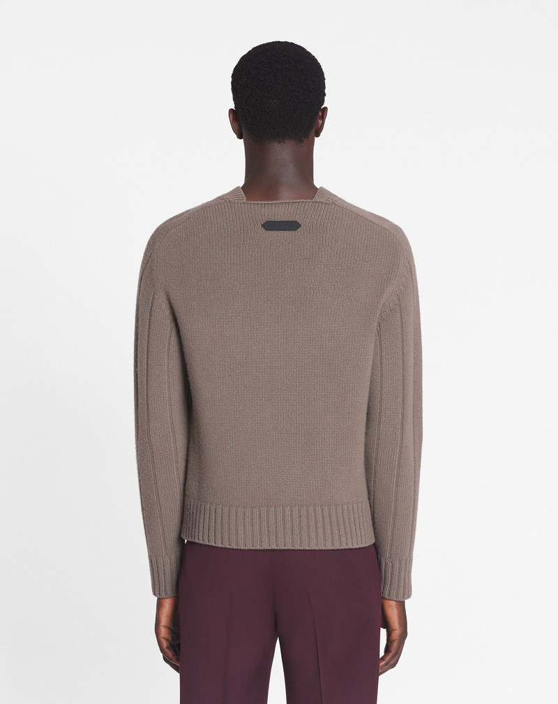 SWEATER WITH RIBBED SLEEVES 4
