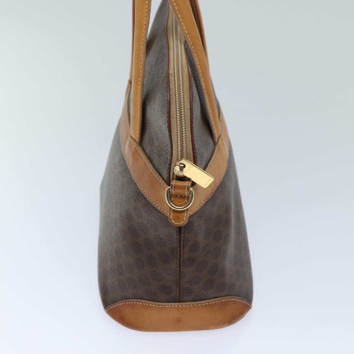CELINE Macadam Canvas Hand Bag Pvc Brown - 4