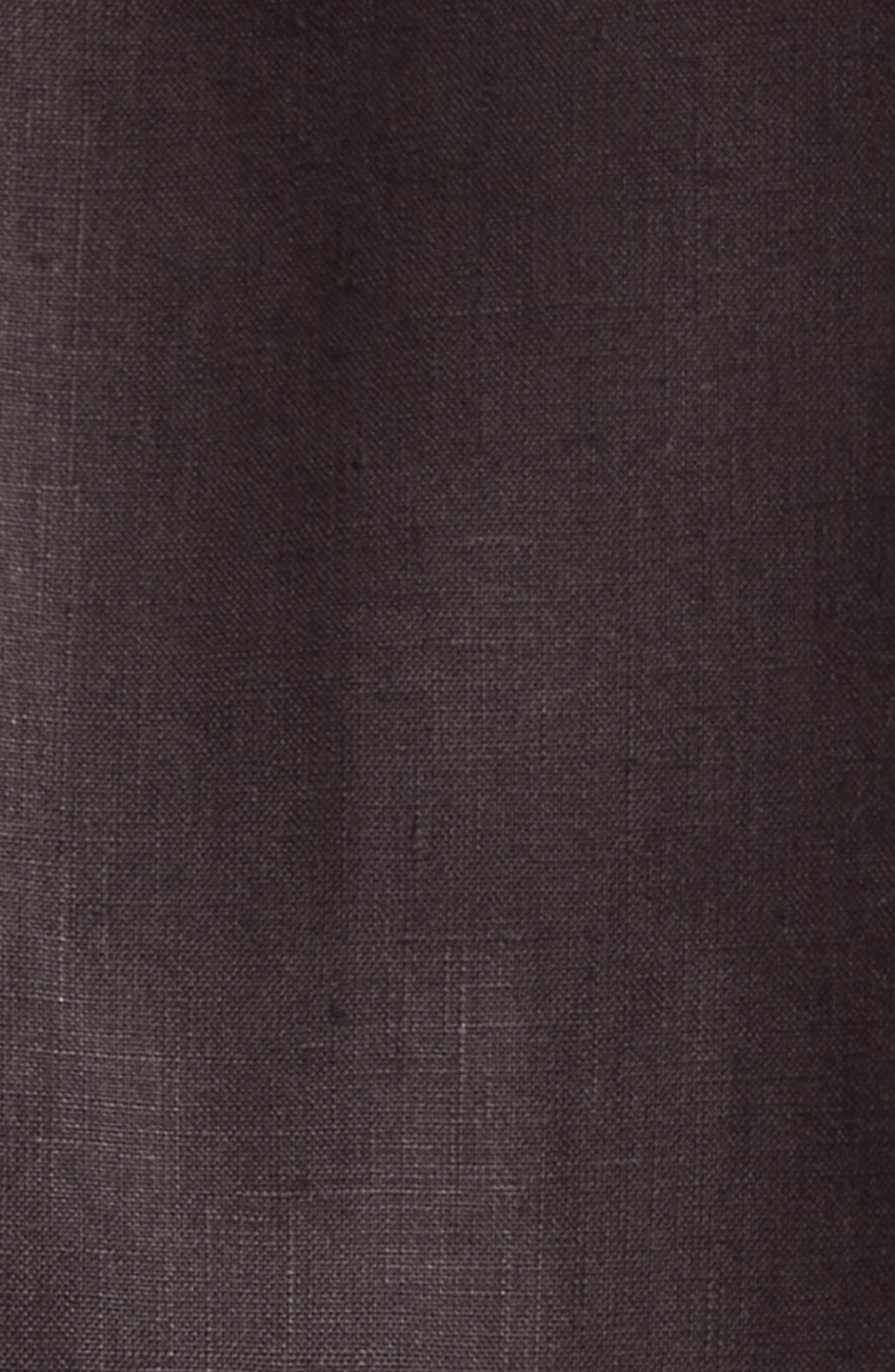 Dolce&Gabbana Sleeveless Linen Three-Button Shirt in M3977 Brown at Nordstrom - 7