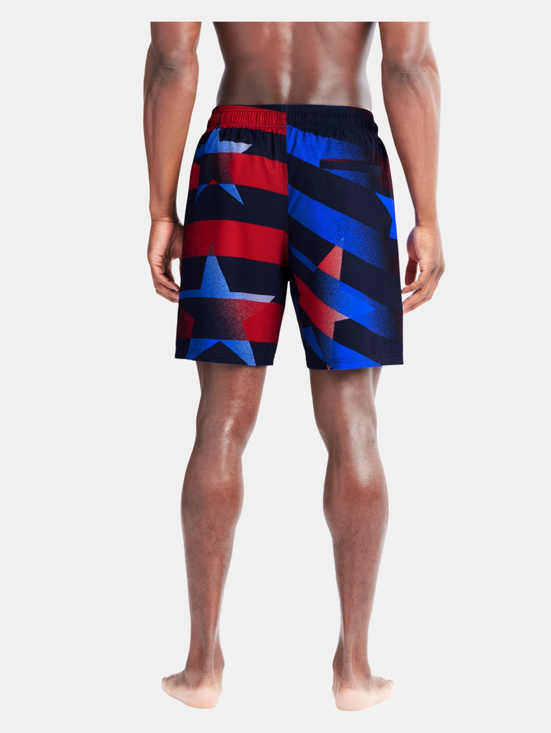 Men's UA Flag Streamer Swim Volley Shorts 1