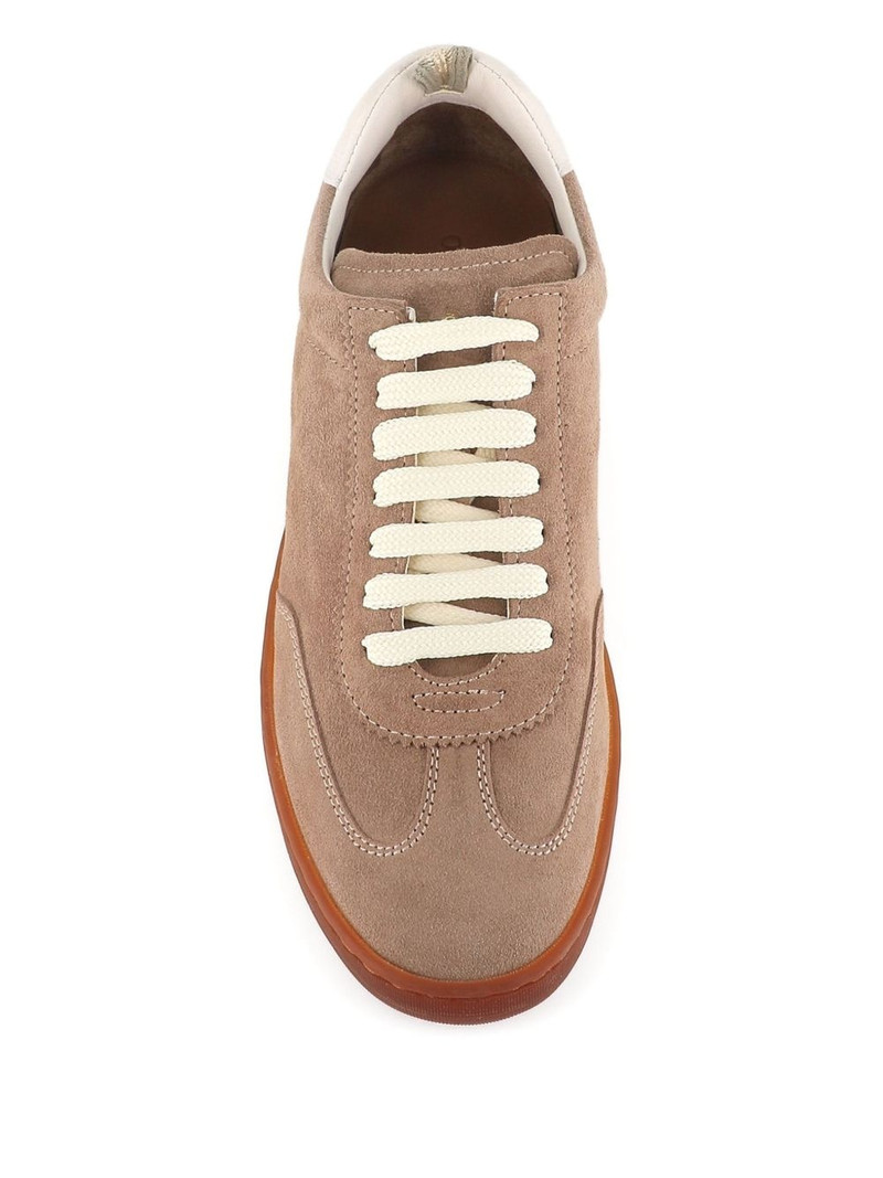 suede lace-up sneakers 5