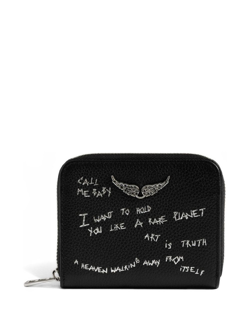 Zadig & Voltaire mini graffiti wallet outlook
