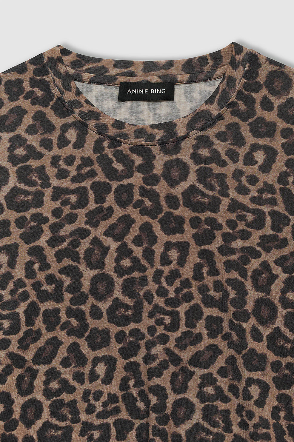 Sylvie Long Sleeve Tee - Black And Brown Leopard - 4