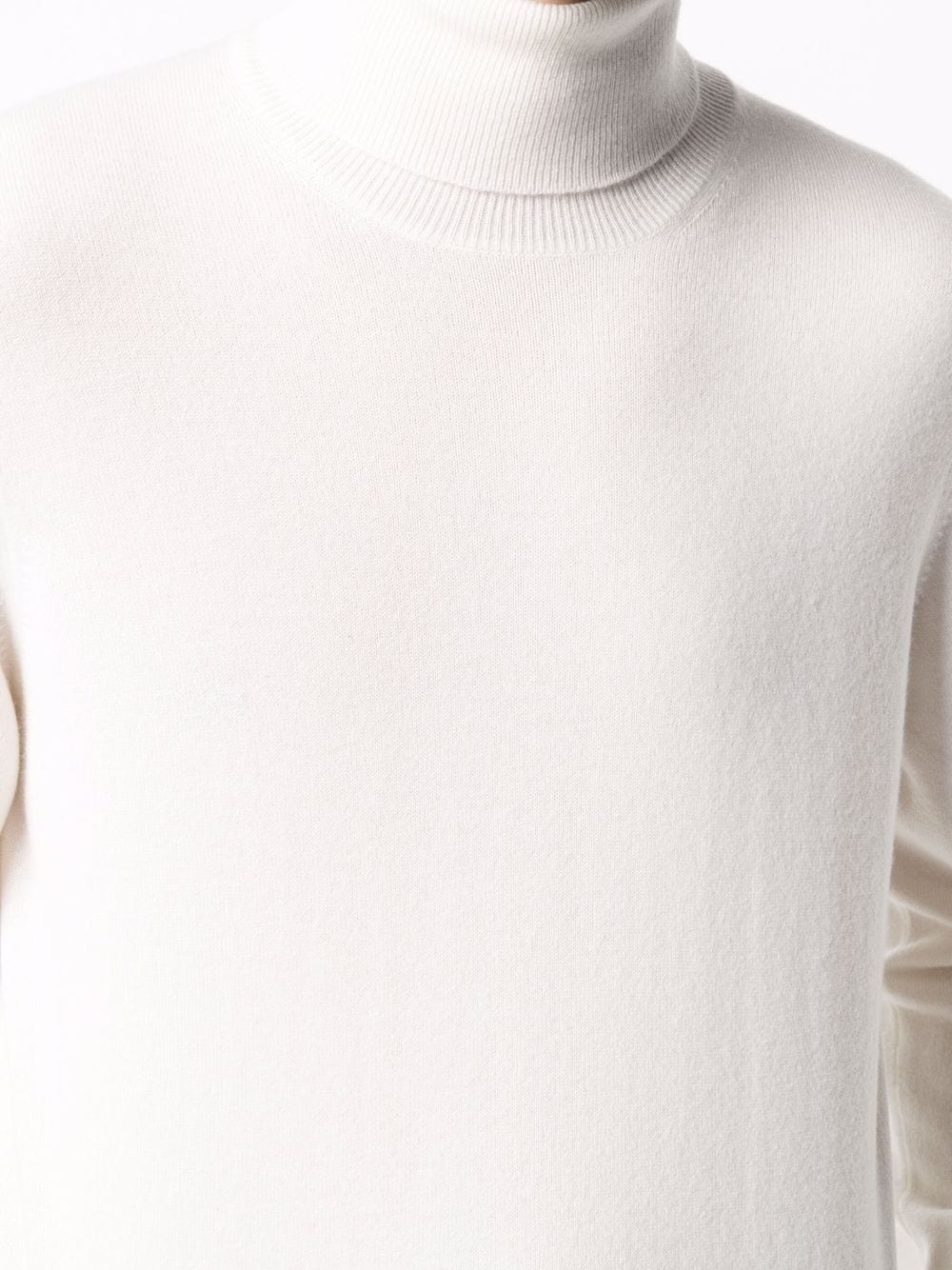 roll neck cashmere jumper - 5