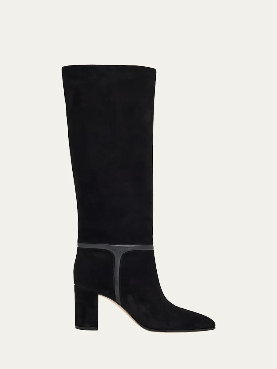 70mm Suede Knee-High Boots - 1
