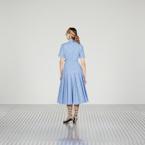 Cotton poplin midi dress - 8