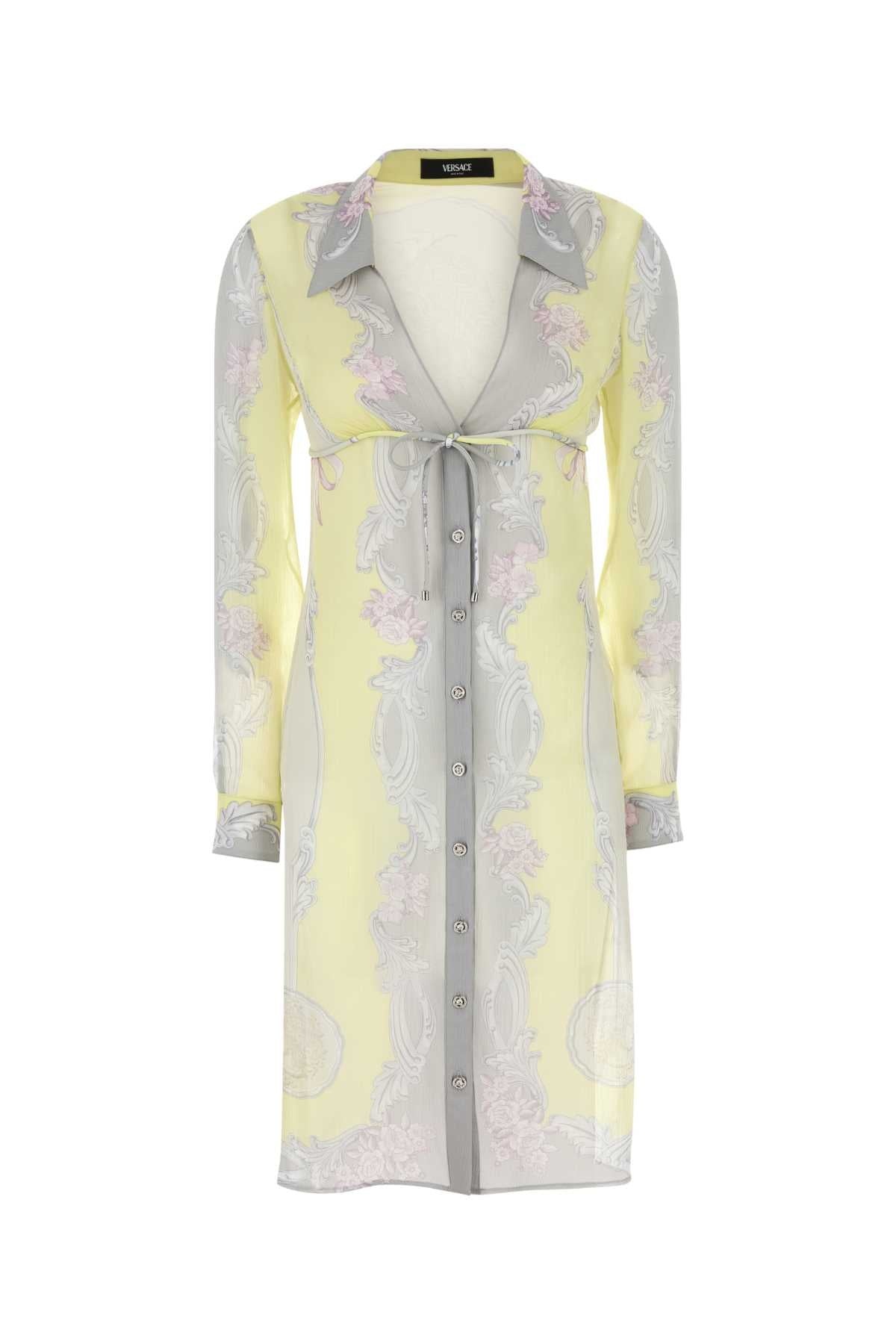 Versace Women Printed Crepe Shirt Dress - 1