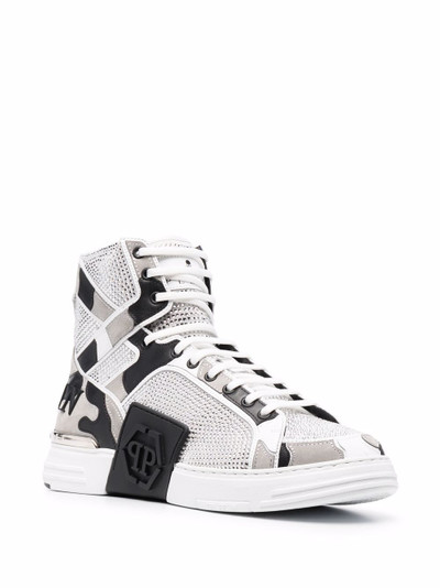 PHILIPP PLEIN Phantom Kick$ high-top sneakers outlook