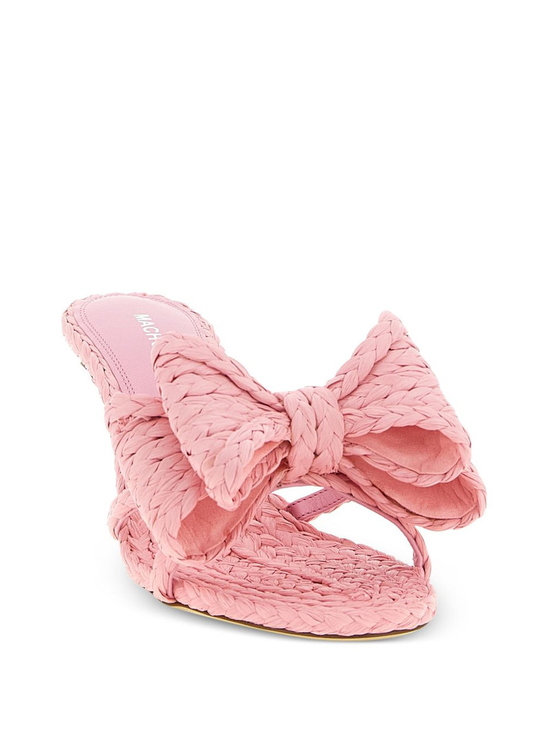 MACH & MACH Le Cadeau woven bow-detail sandals outlook