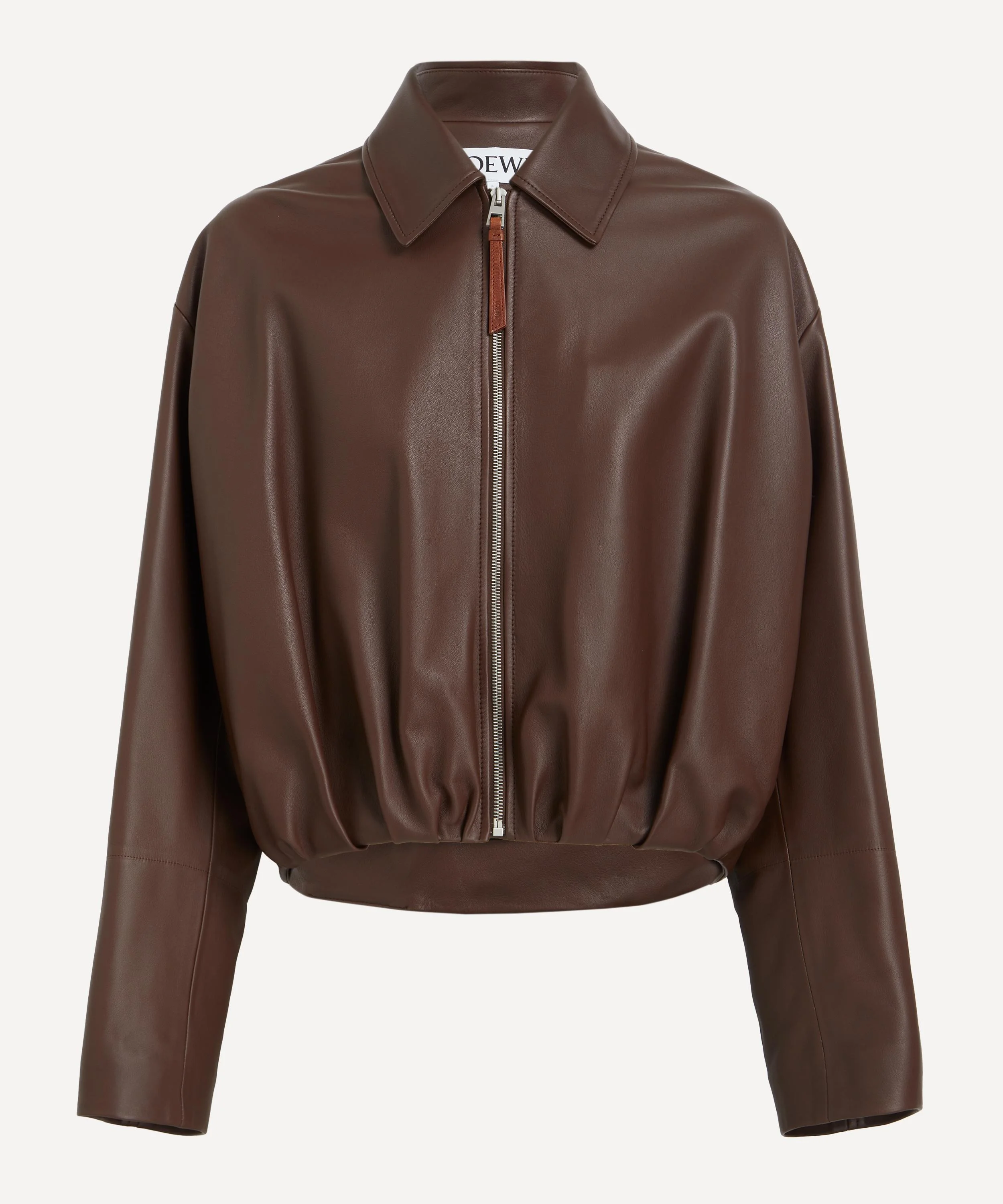 Draped Nappa Leather Jacket - 1