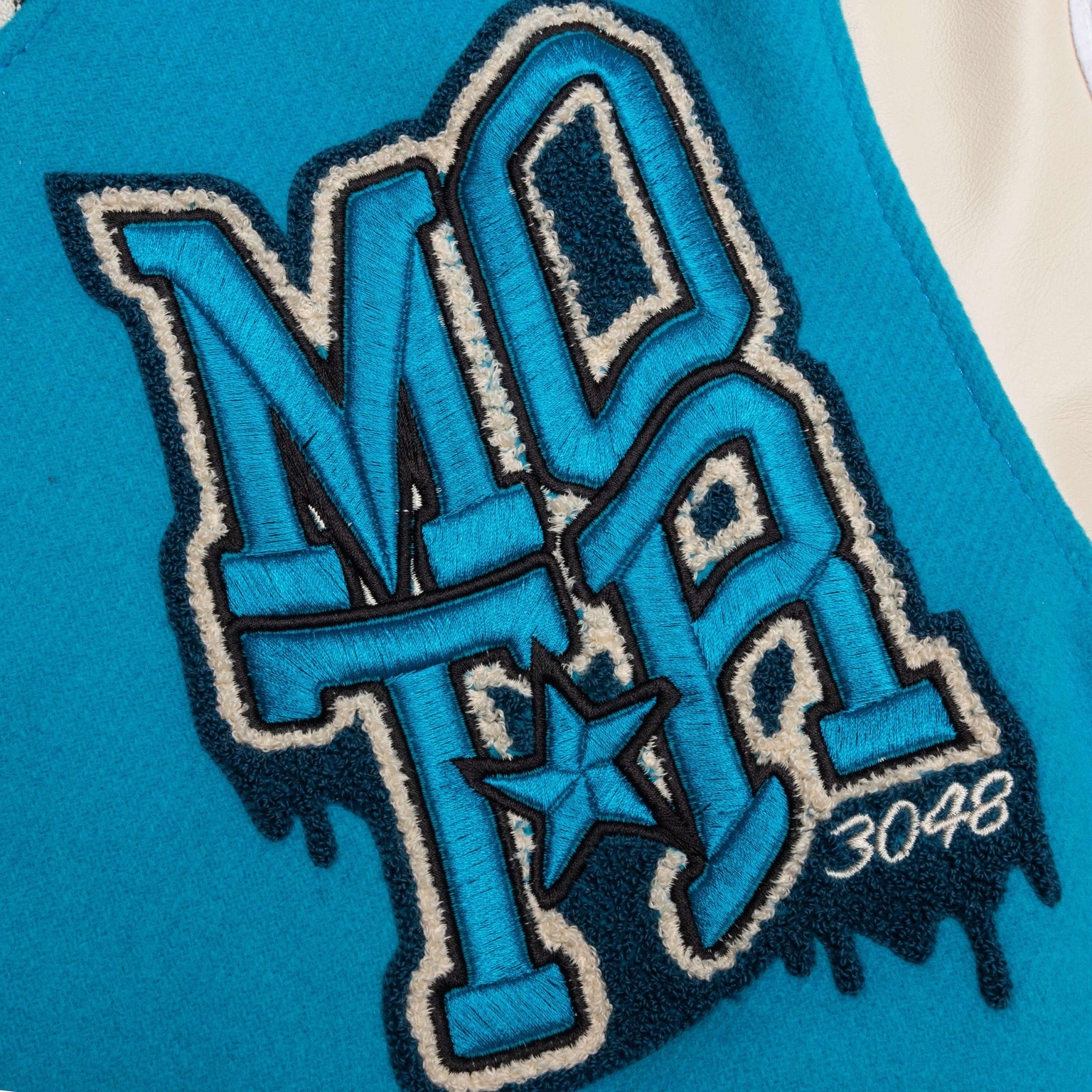 CLASSIC VARSITY JACKET - ALGERS BLUE - 3