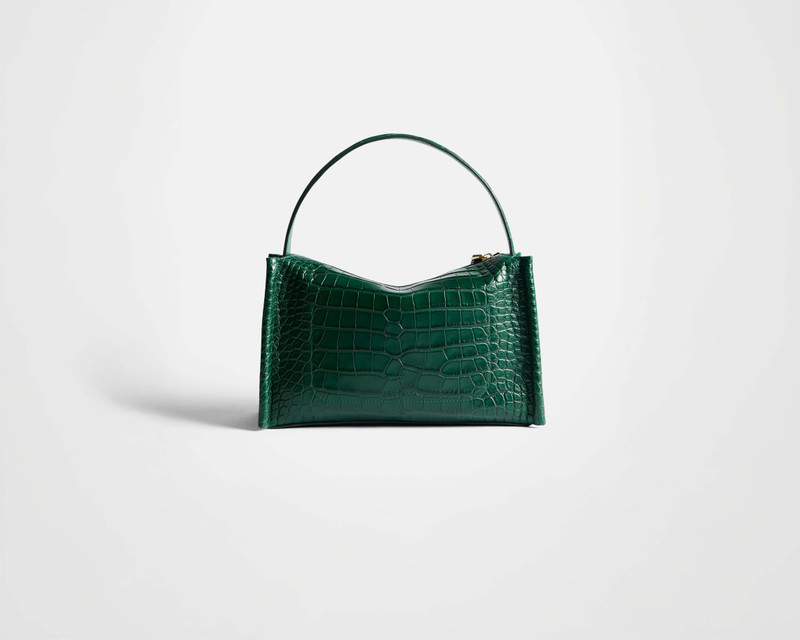 LOAFER BAG IN PINE GREEN ALLIGATOR LEATHER 10