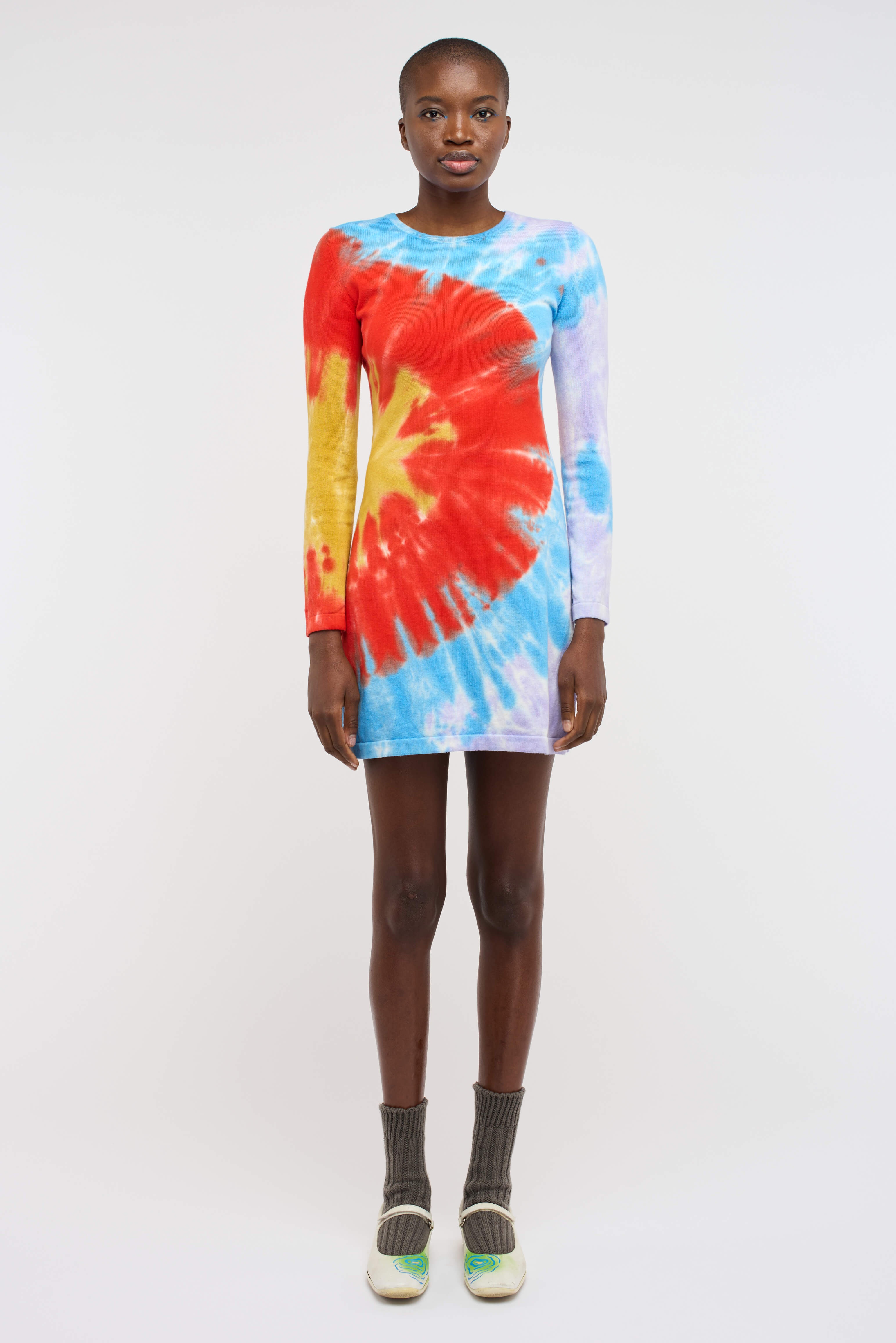 NOVA SPIN MINI DRESS LS - 4