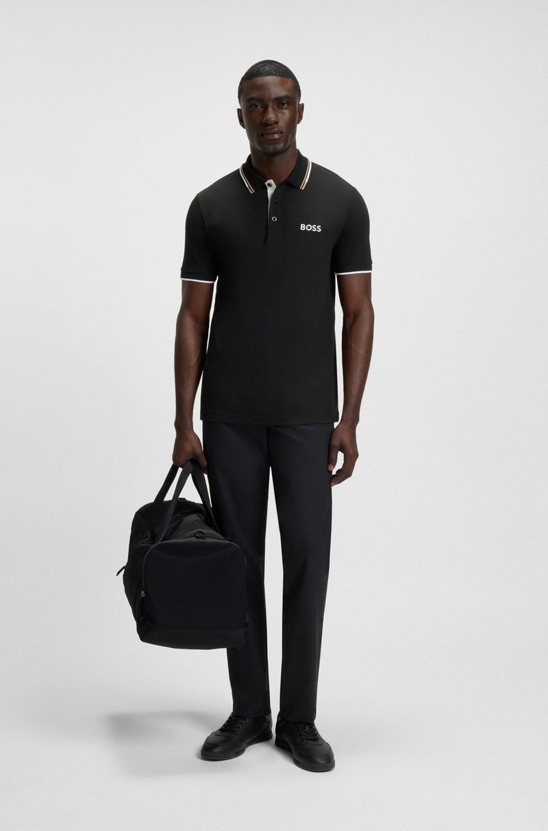 BOSS POLO SHIRT WITH CONTRAST LOGOS outlook