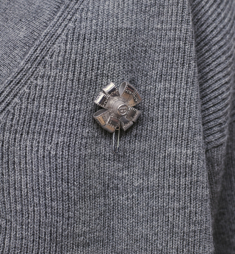 Dior Couture Charms Clover Brooch 3