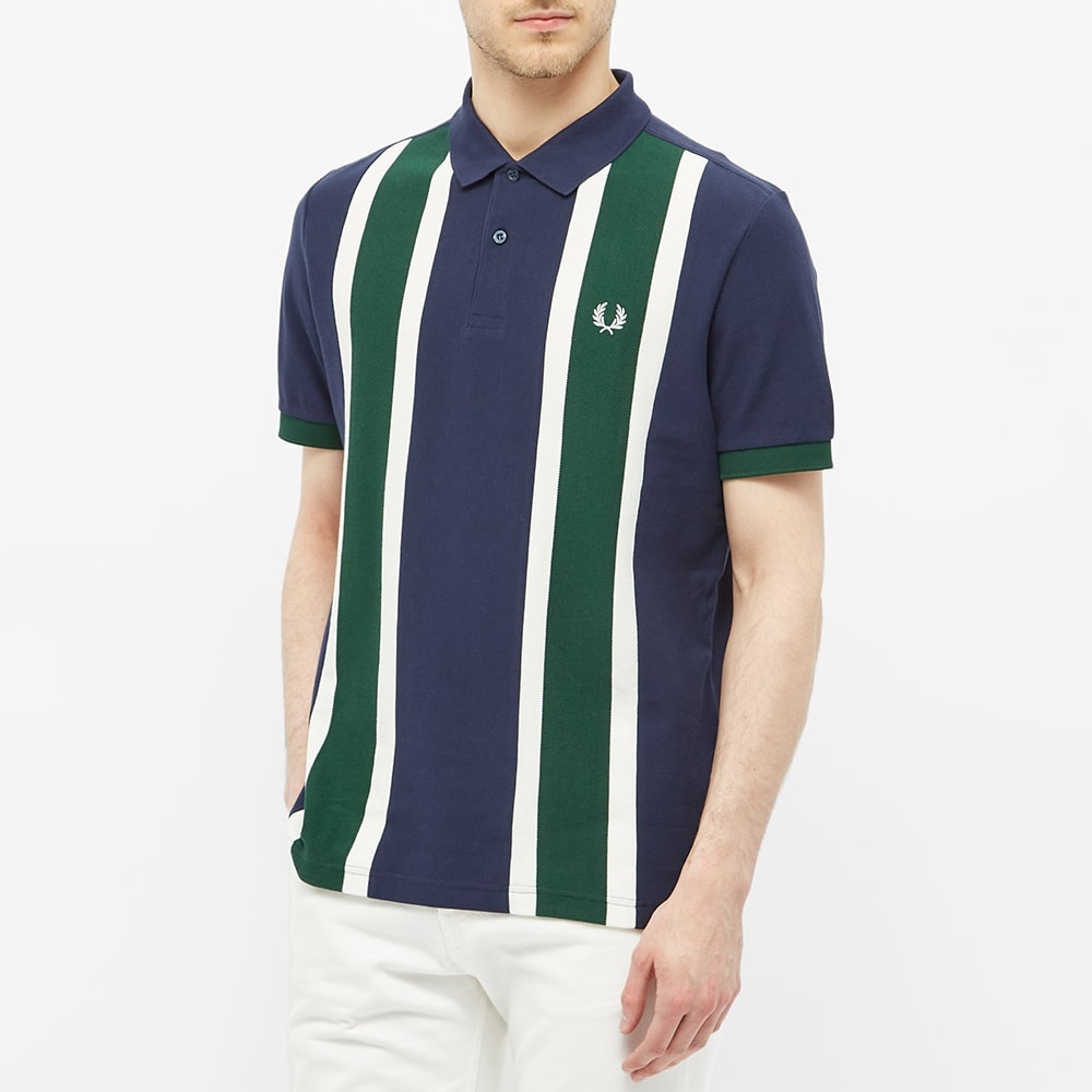 Fred Perry Authentic Vertical Stripe Polo Shirt - 5