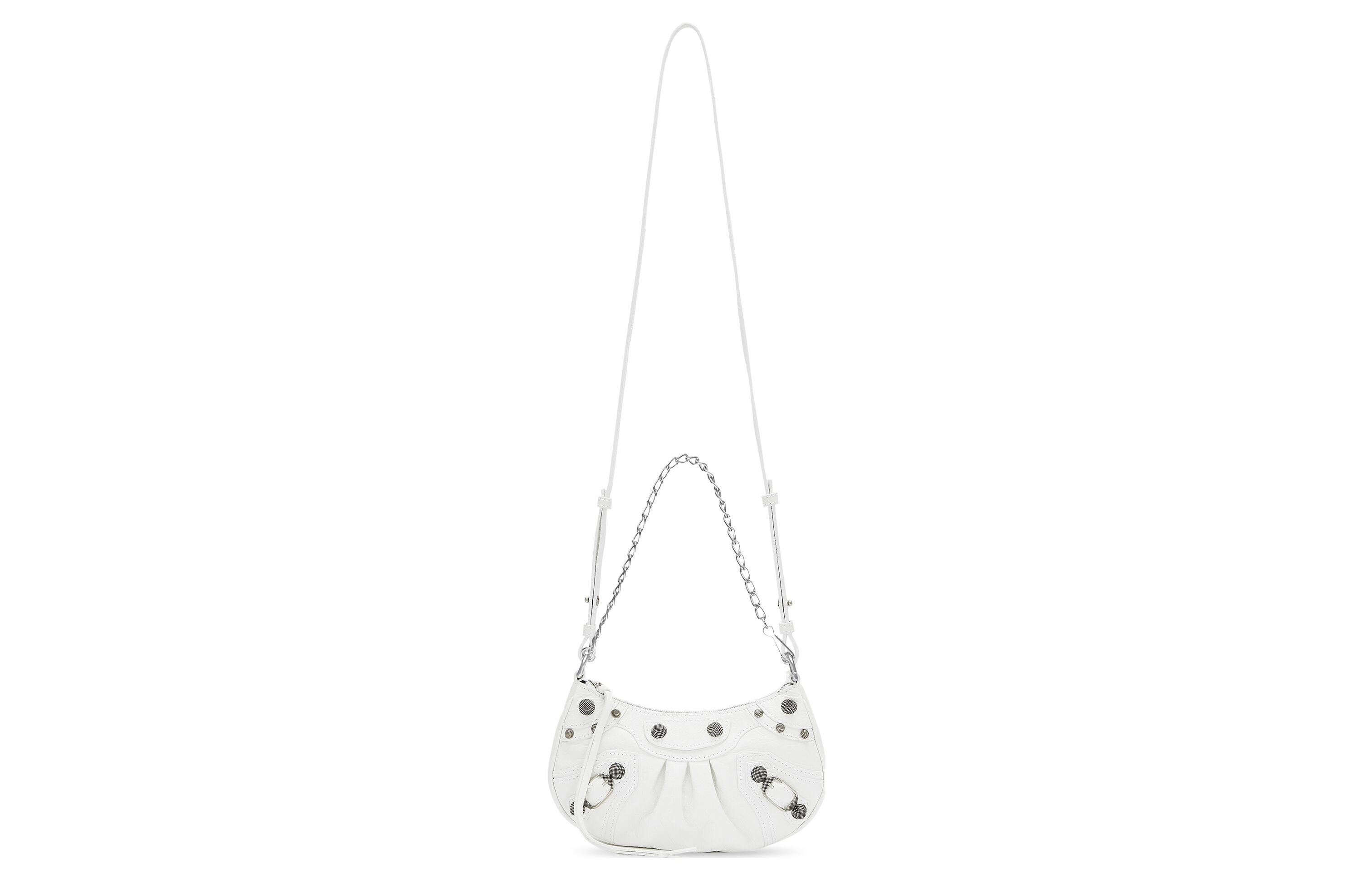 (WMNS) Balenciaga Le CagoleLe Cagole Mini Bag With Chain 'White' 6958141VG9Y9104 - 5