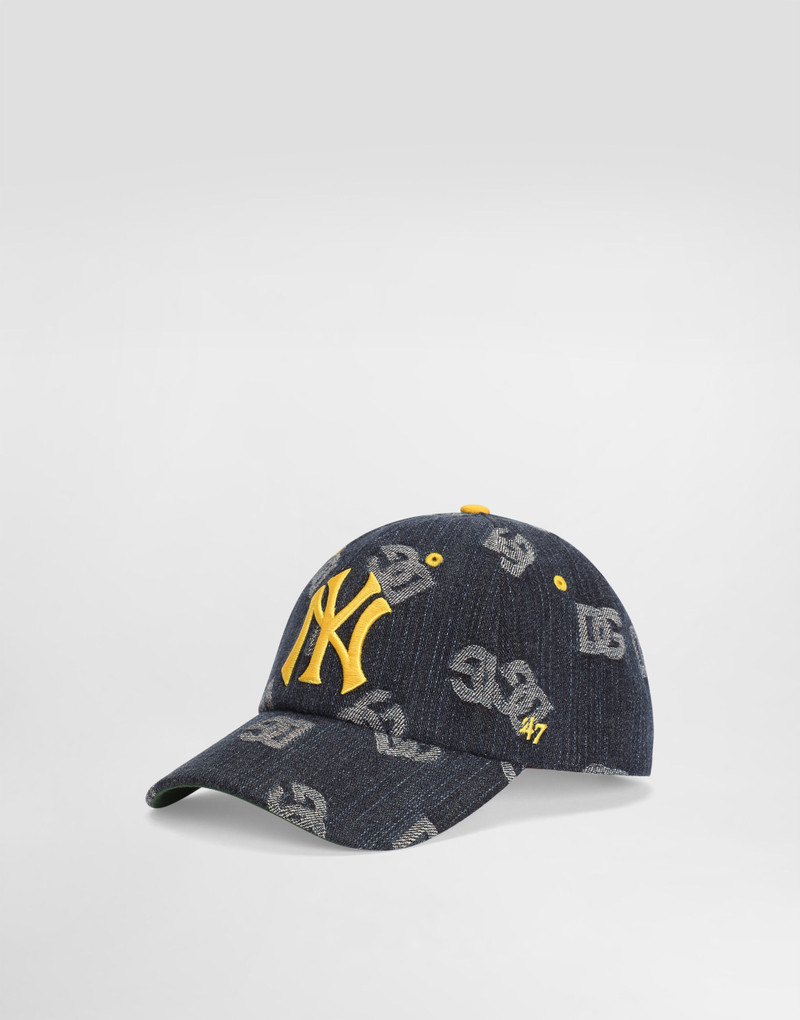 Dolce&Gabbana X ’47 New York Yankees Baseball Cap In Denim Logo 1