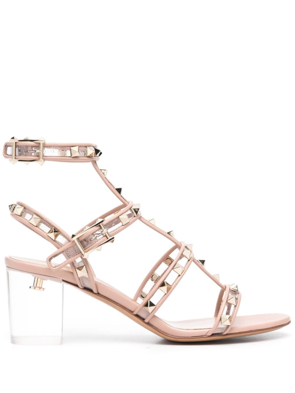 Rockstud 60mm leather sandals - 1