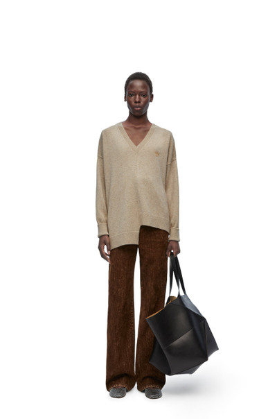 Loewe Asymmetric sweater in cashmere outlook