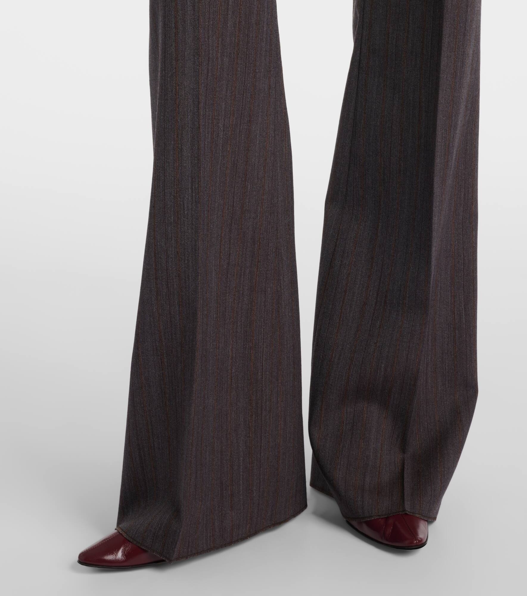 High-rise wool flared pants - 5