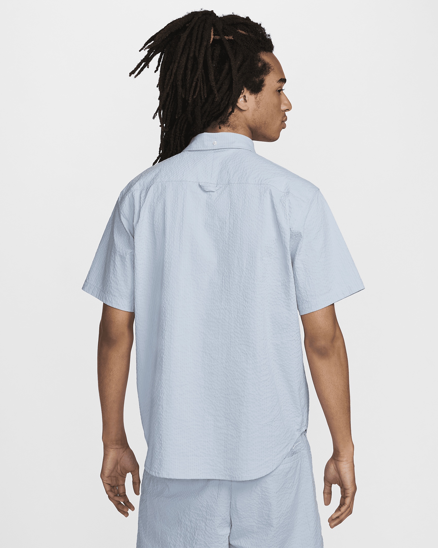 Nike Life Men's Short-Sleeve Seersucker Button-Down Shirt - 2