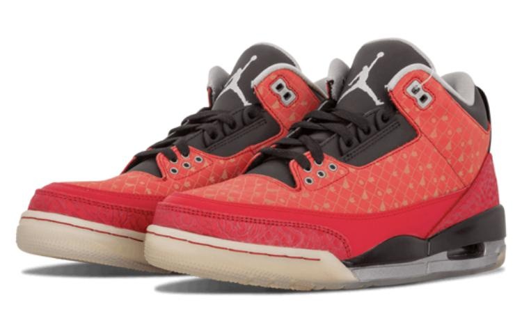 Air Jordan 3 Retro Doernbecher (2013) 'Red Goldsilver Black' 437536-600B - 3
