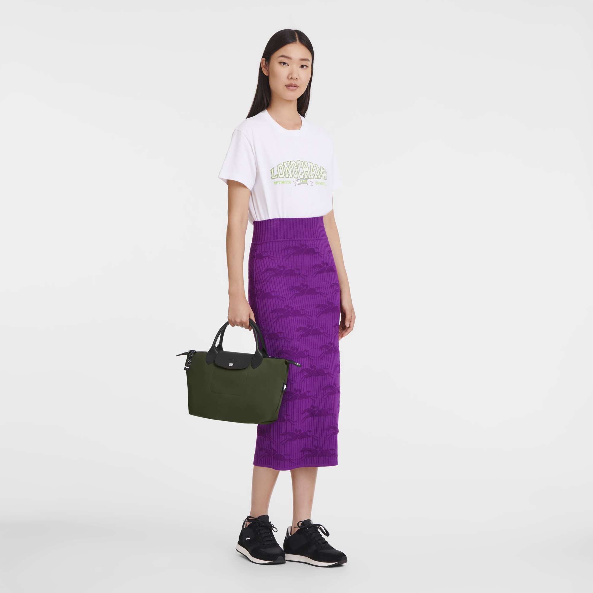 Le Pliage Energy S Handbag Khaki - Recycled canvas - 2