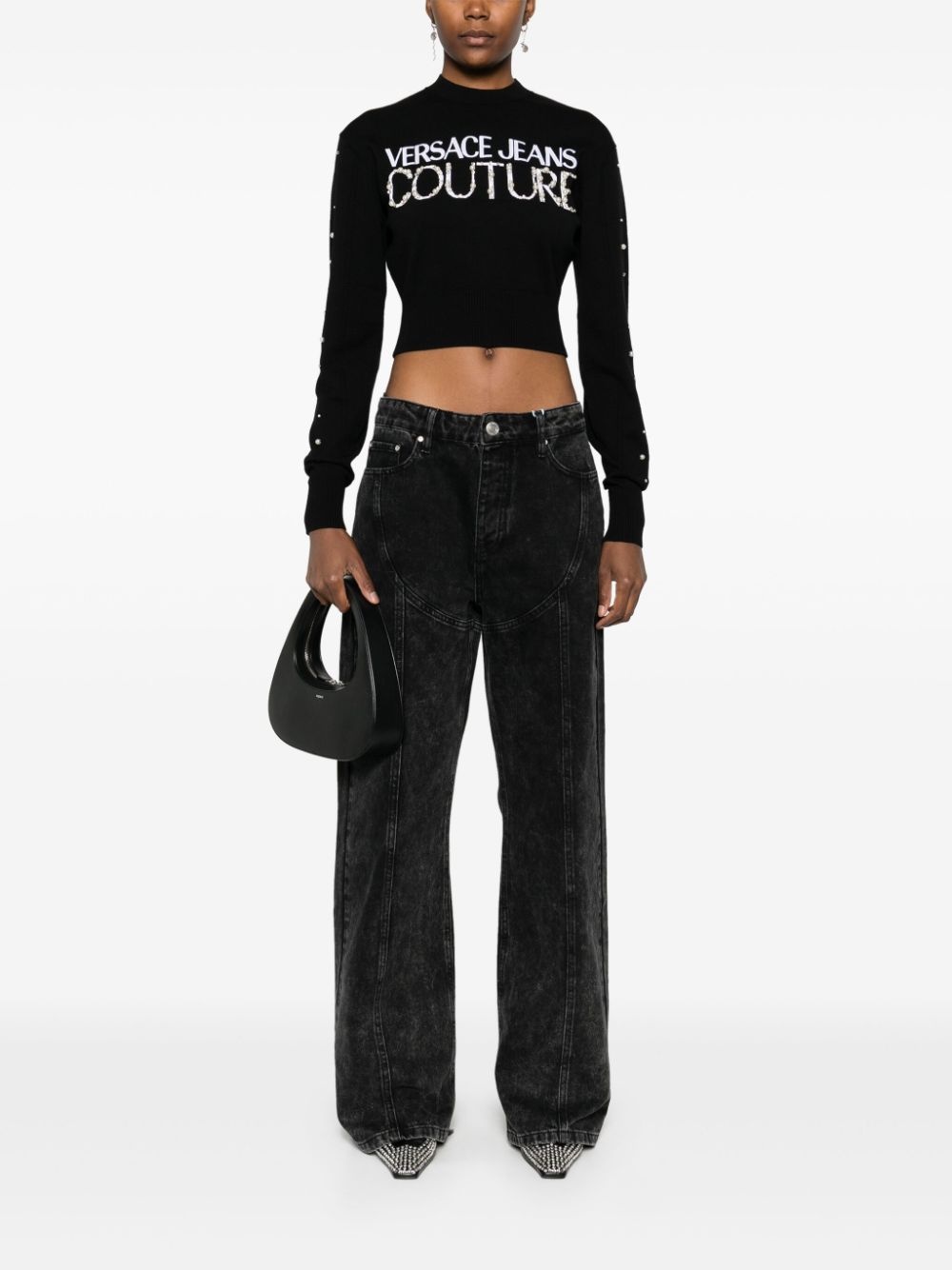 logo-embroidered sweater - 2