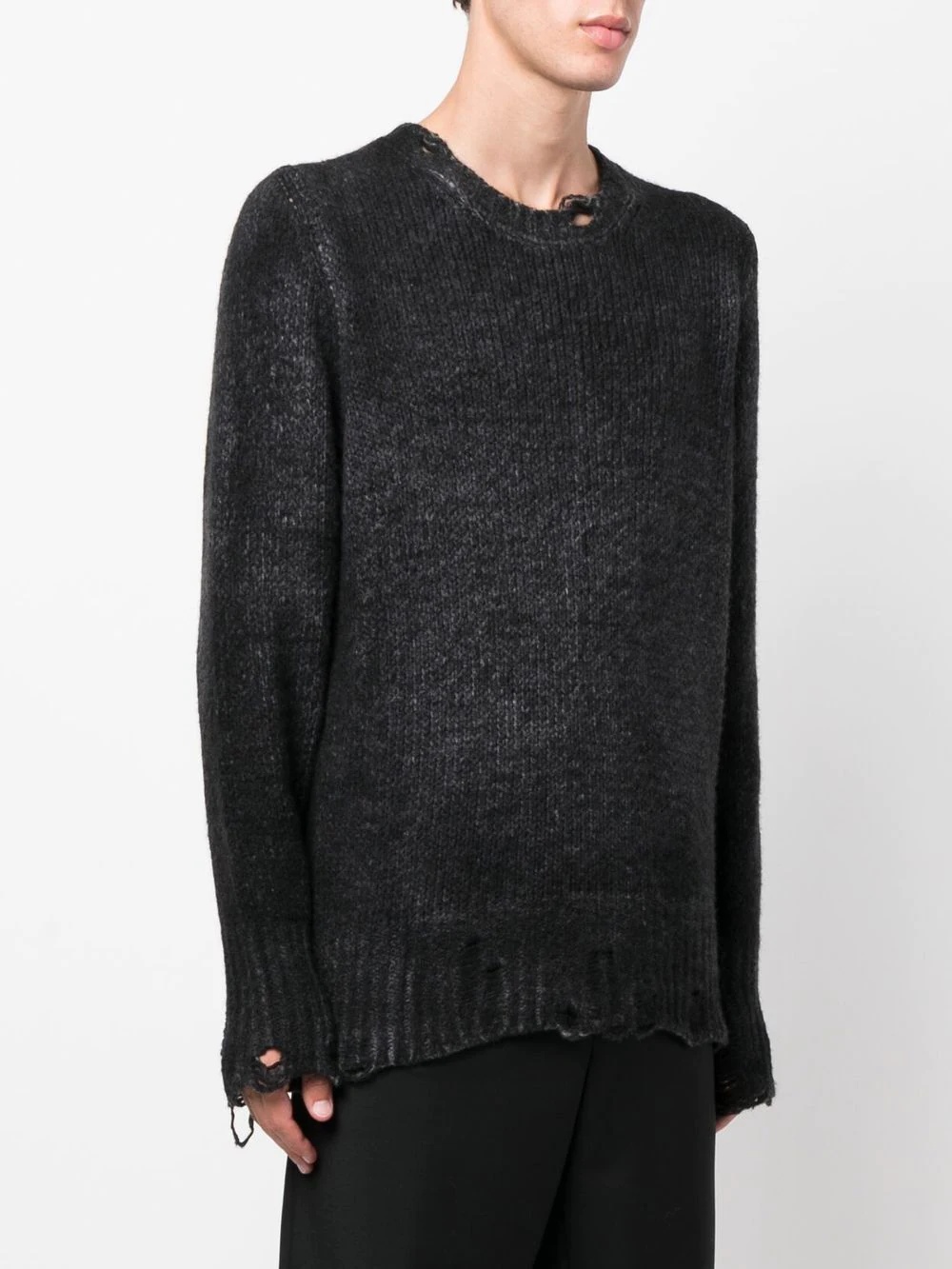 faded-effect distressed jumper - 3