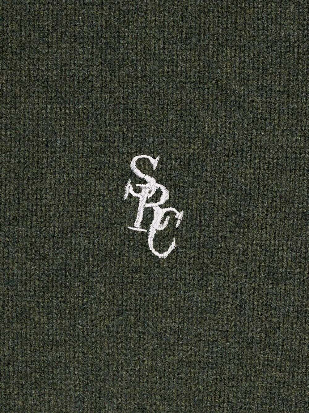 logo-embroidered wool jumper - 3