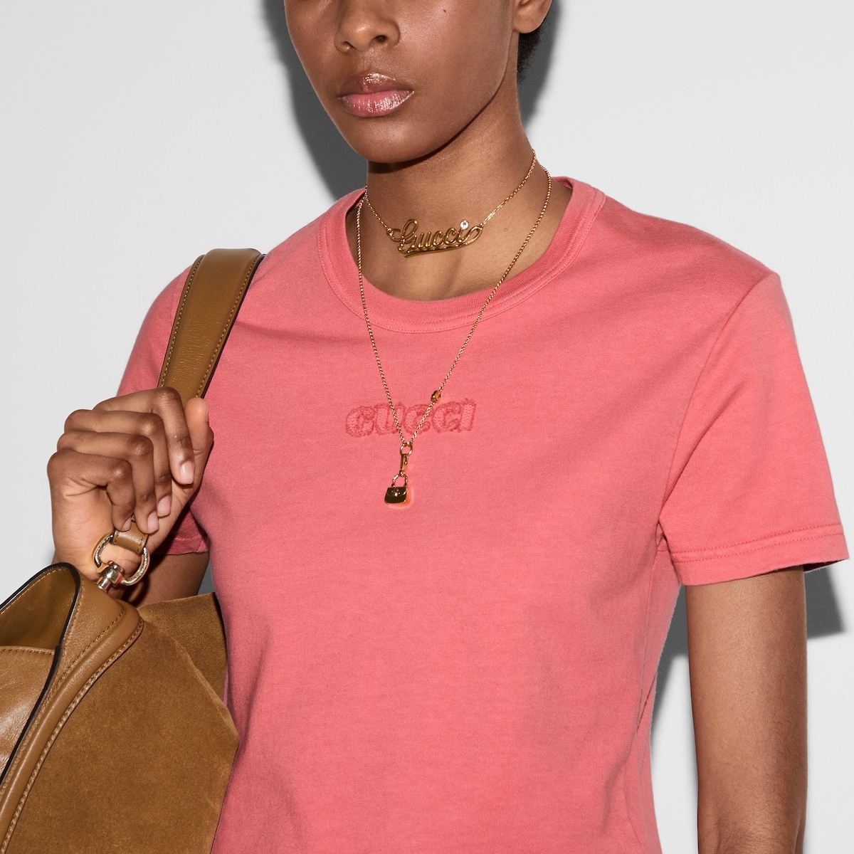 Embroidered cotton jersey T-shirt - 5