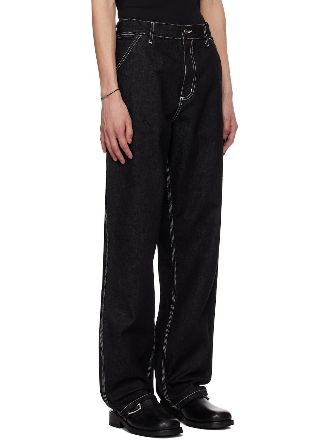 Black Simple Jeans - 2