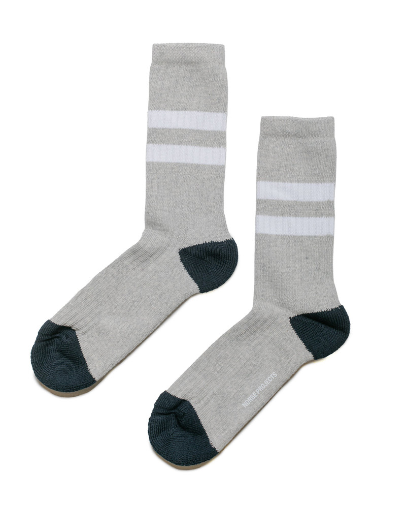 NORSE PROJECTS Bjarki Cotton Sport Light Grey Melange outlook