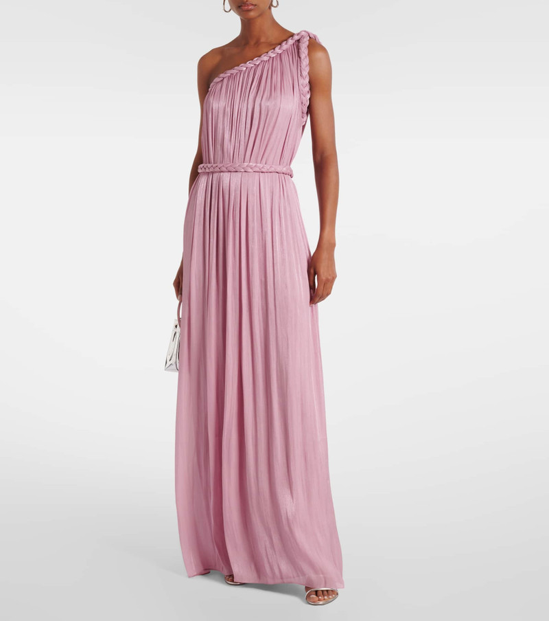 COSTARELLOS Isilda lamé georgette gown outlook