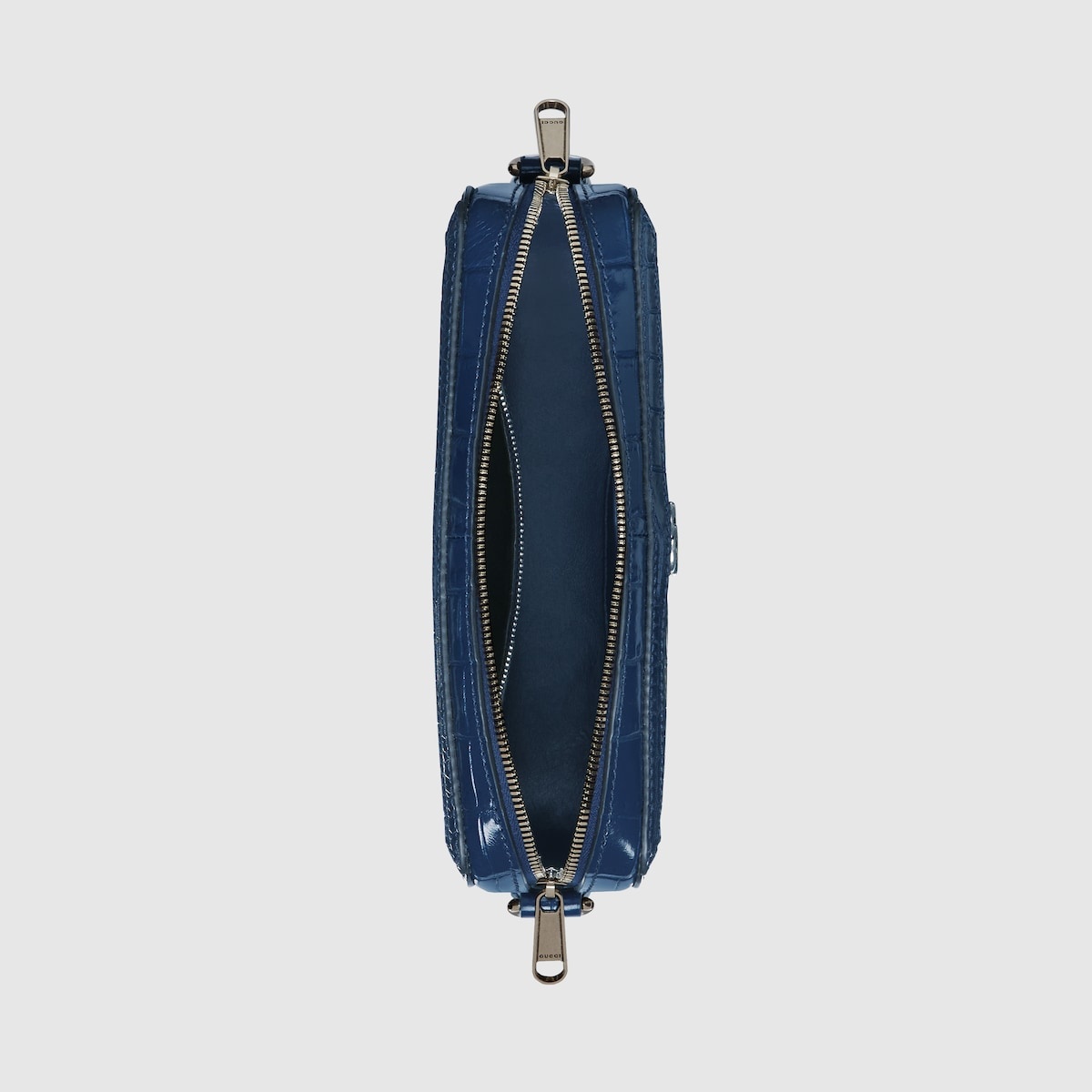 Crocodile crossbody bag with Double G - 9