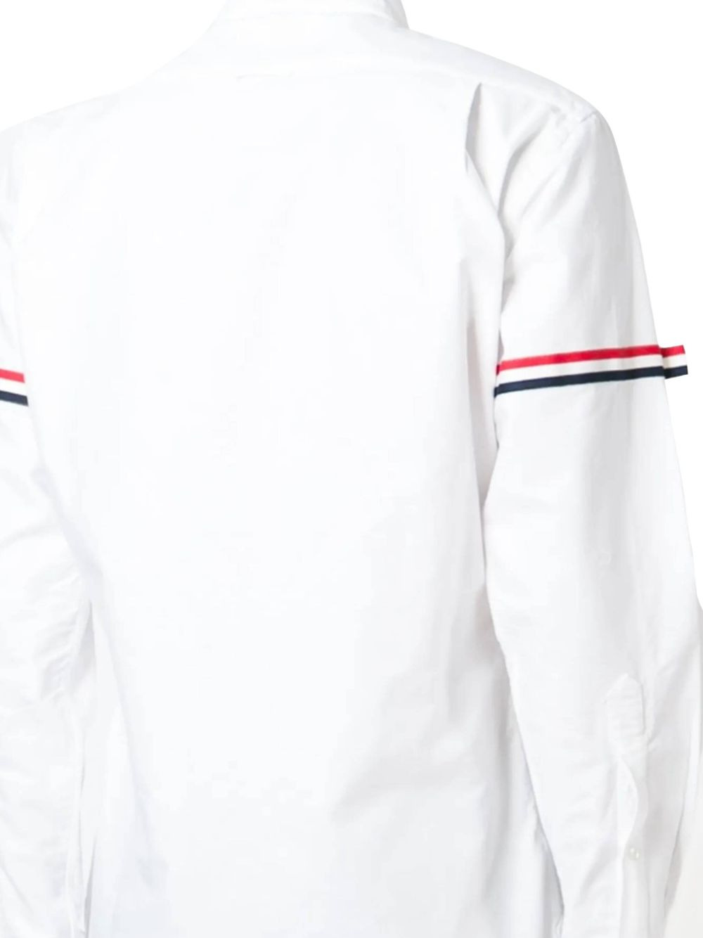 grosgrain-armband cotton shirt - 3