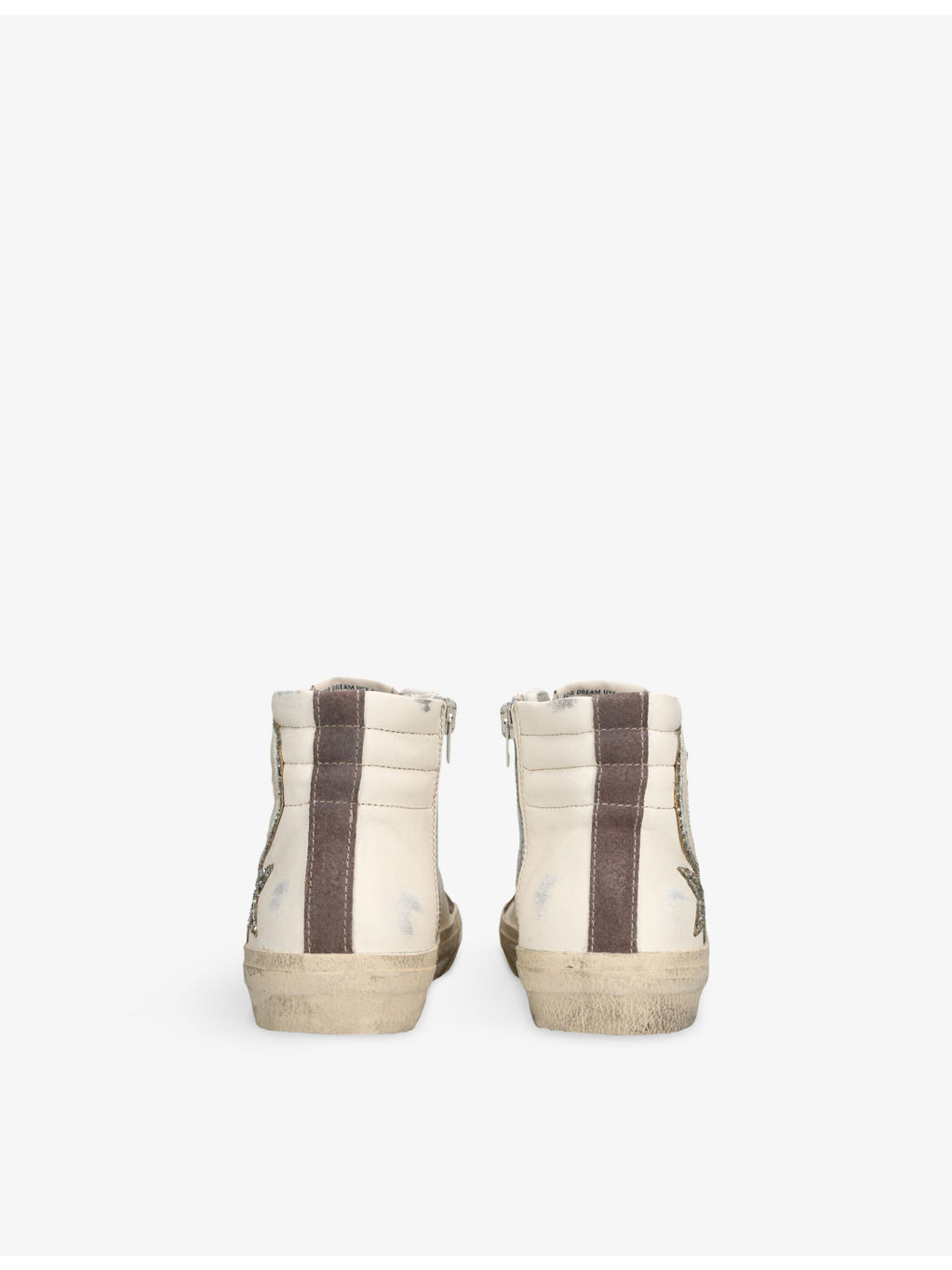 Slide 82818 Logo-Embossed Leather High-Top Trainers - 4