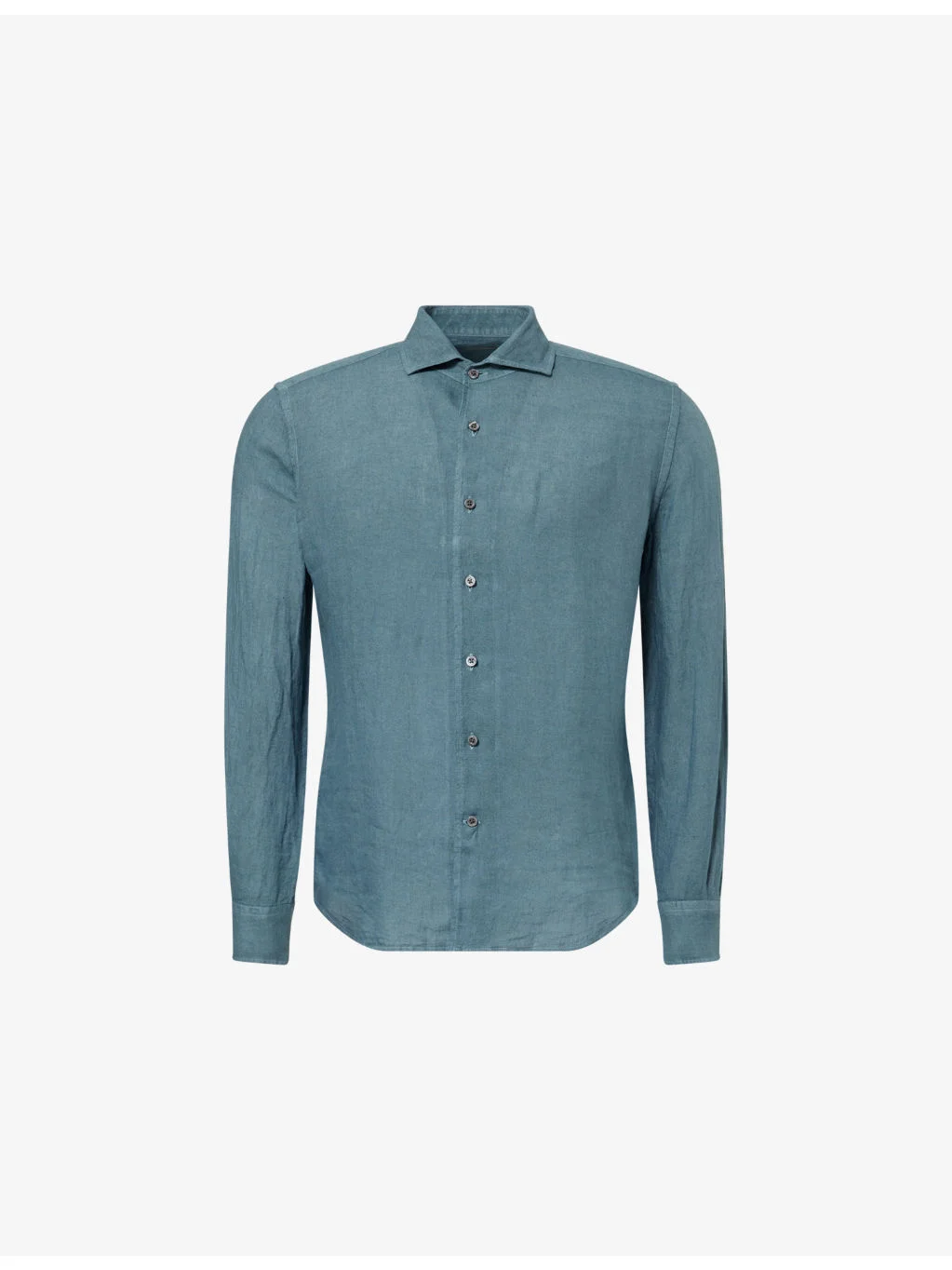 Long-Sleeve Linen Shirt - 1