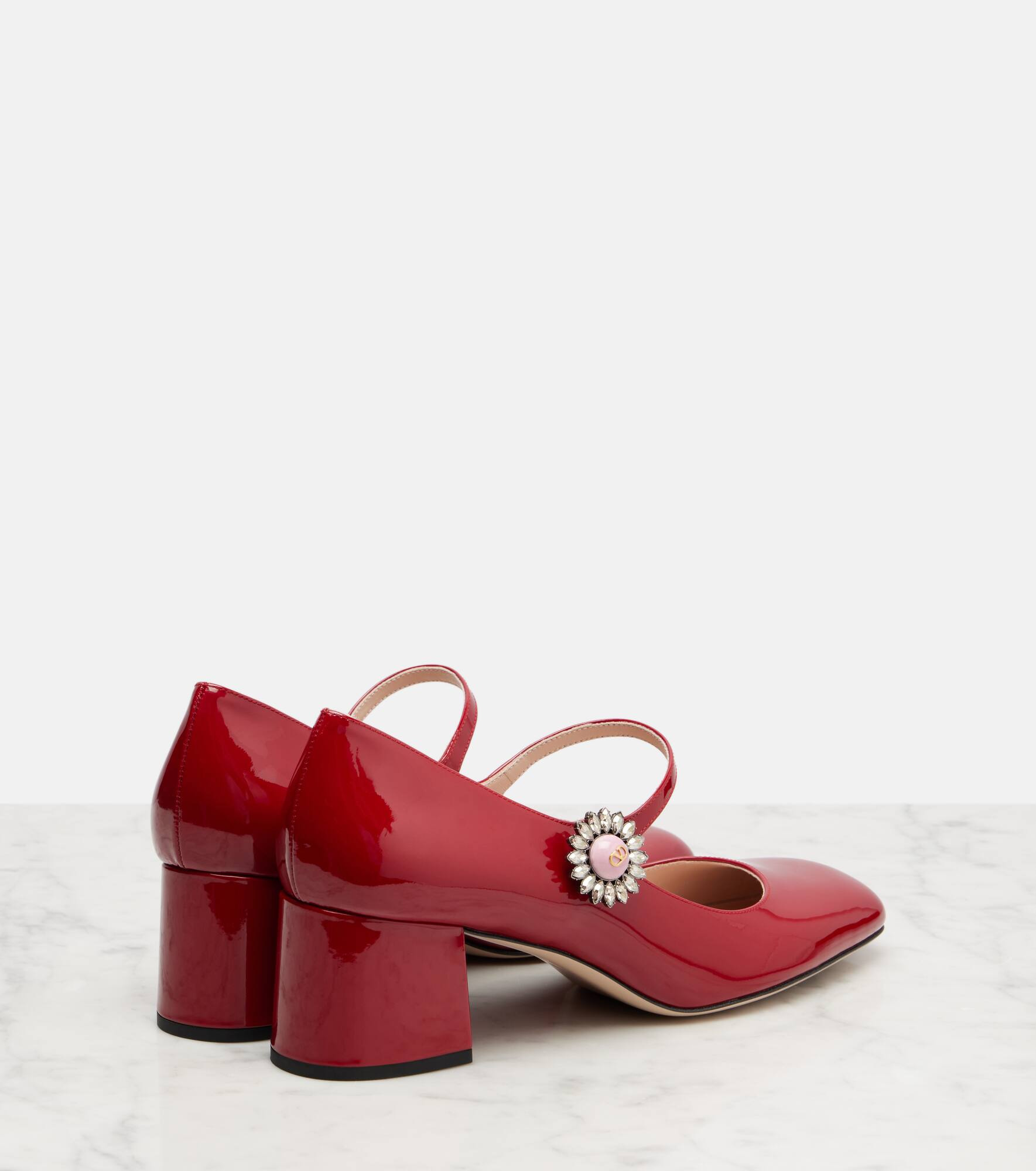 Daisy Jewel 55 leather Mary Jane pumps - 2