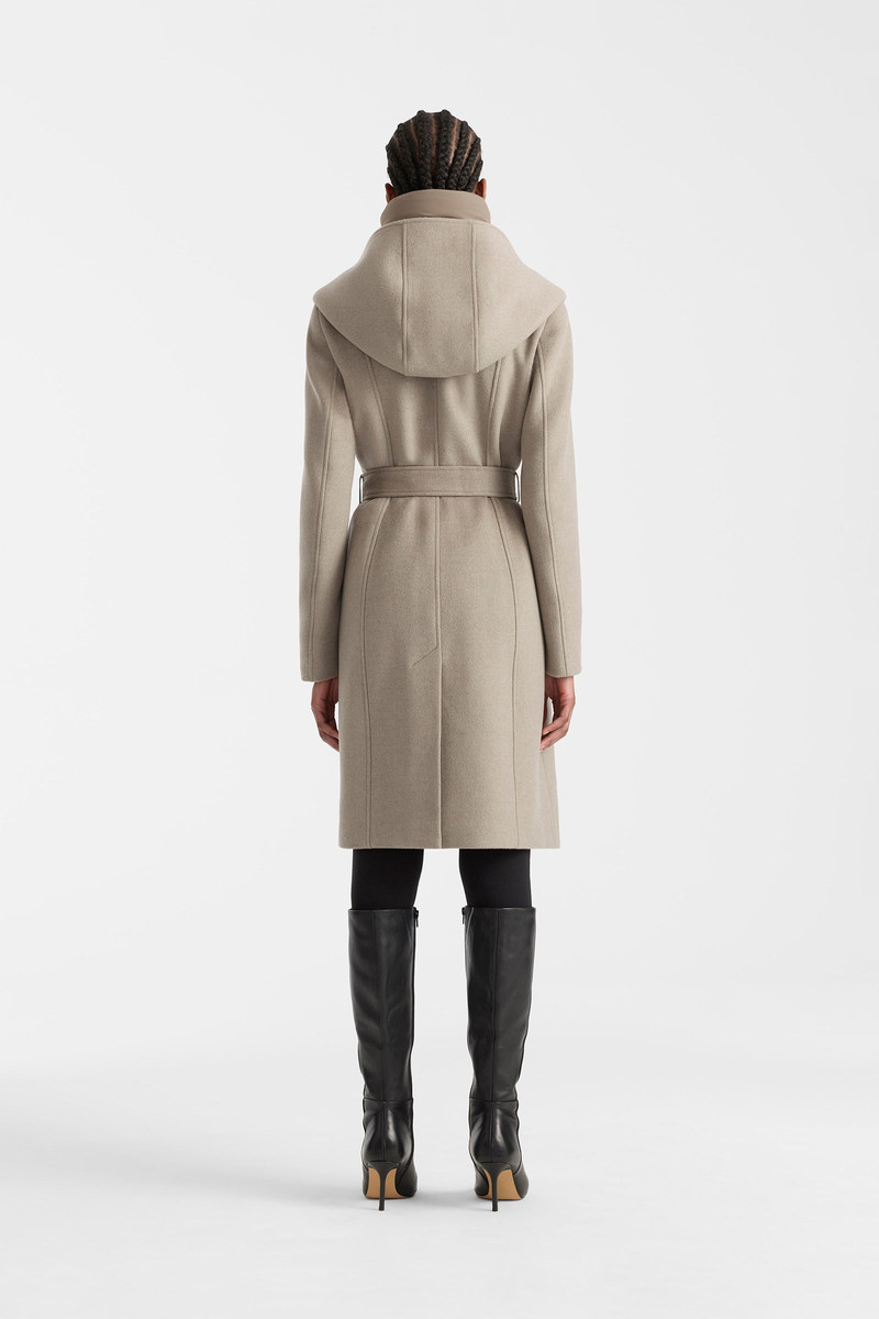 SHIA-SLBZ 2-in-1 double-face wool coat with removable bib 4