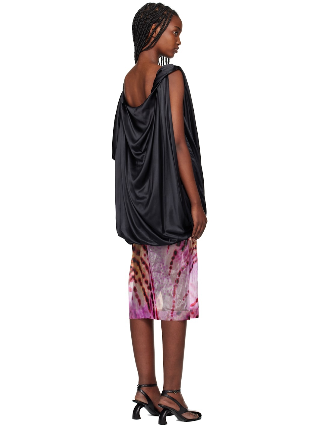 Black Silk Blouse - 3