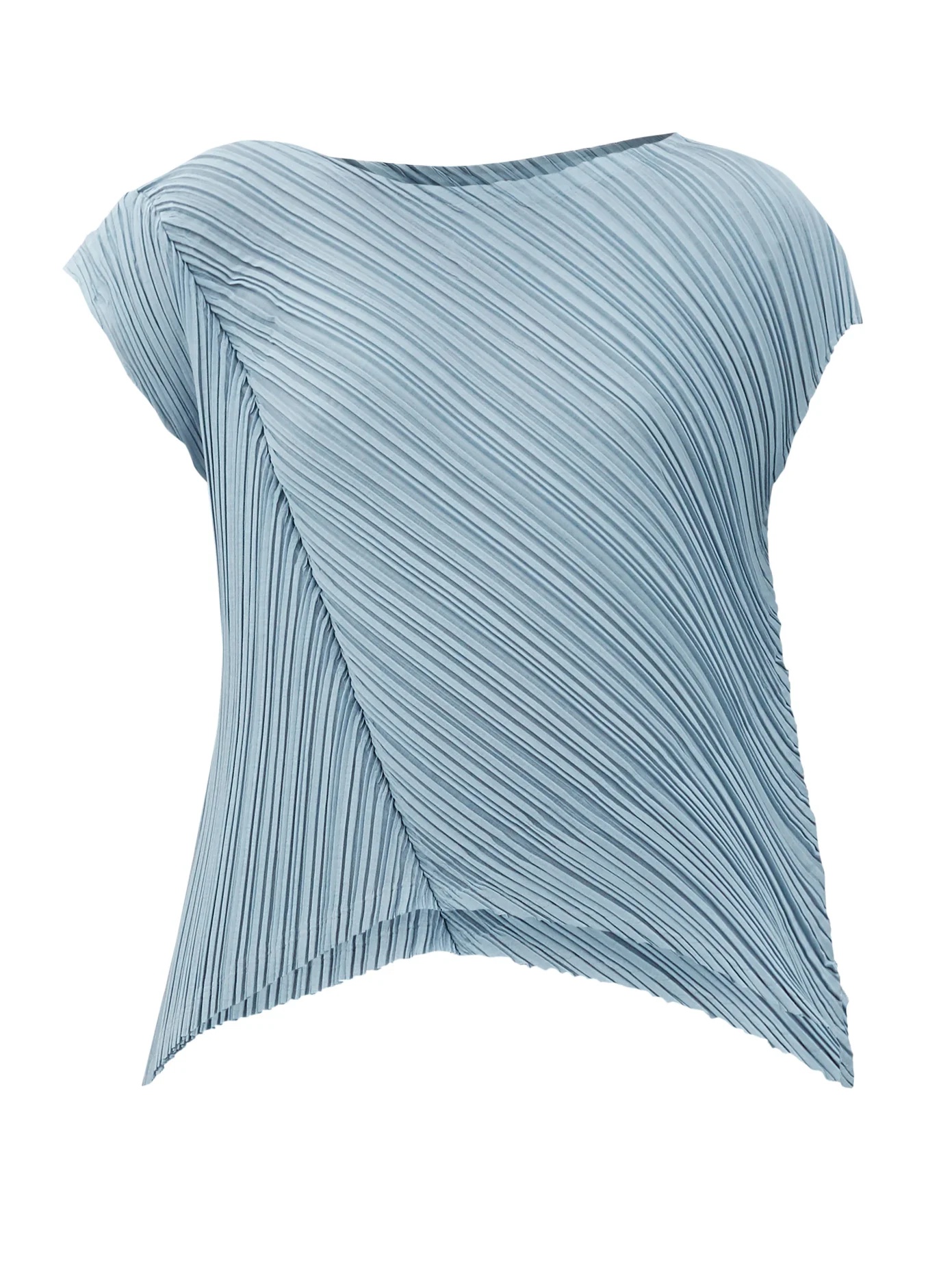 Asymmetric technical-pleated top - 1